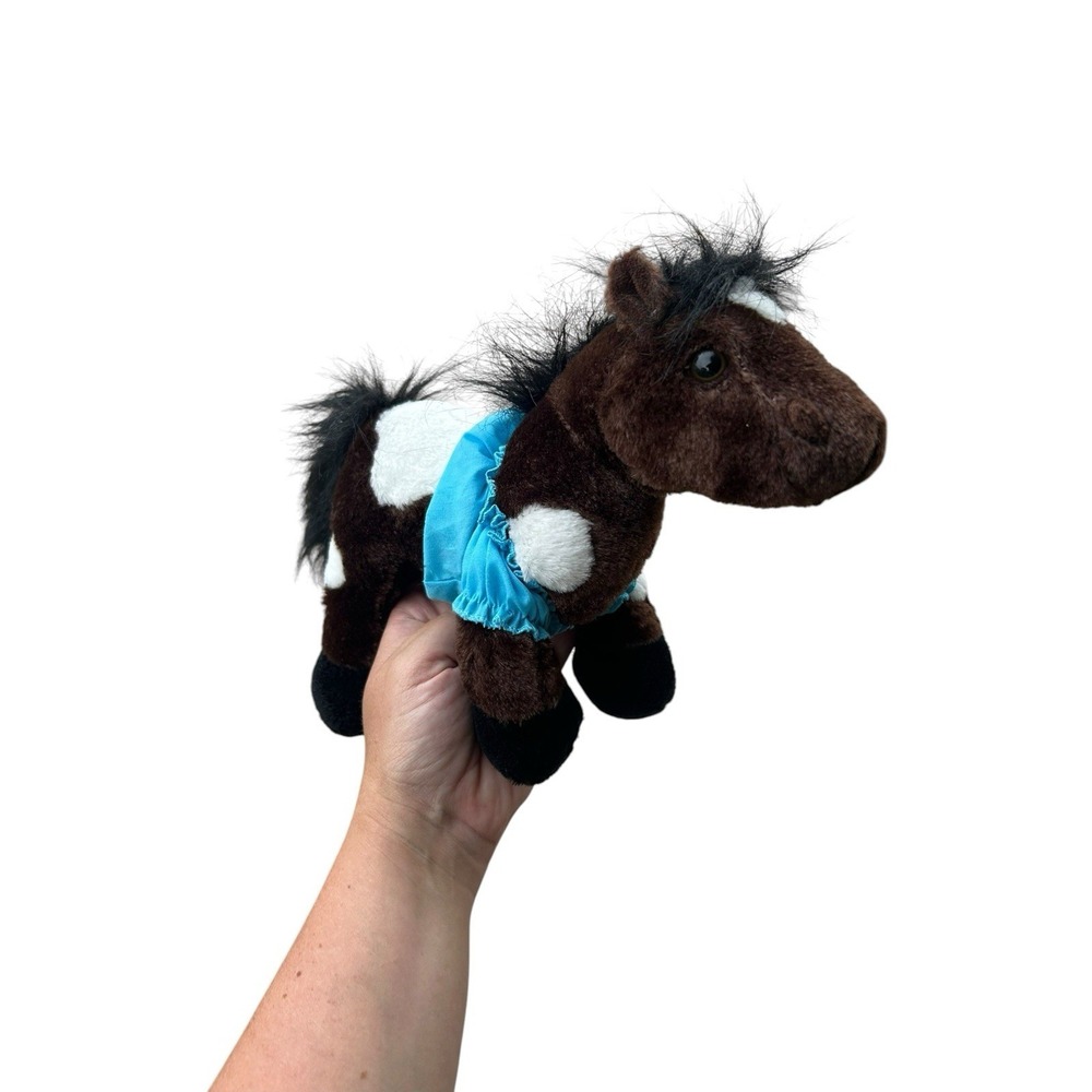Ganz Webkinz Pinto Horse Plush Toy‎ HM147 No Code Stuffed Animal Pony